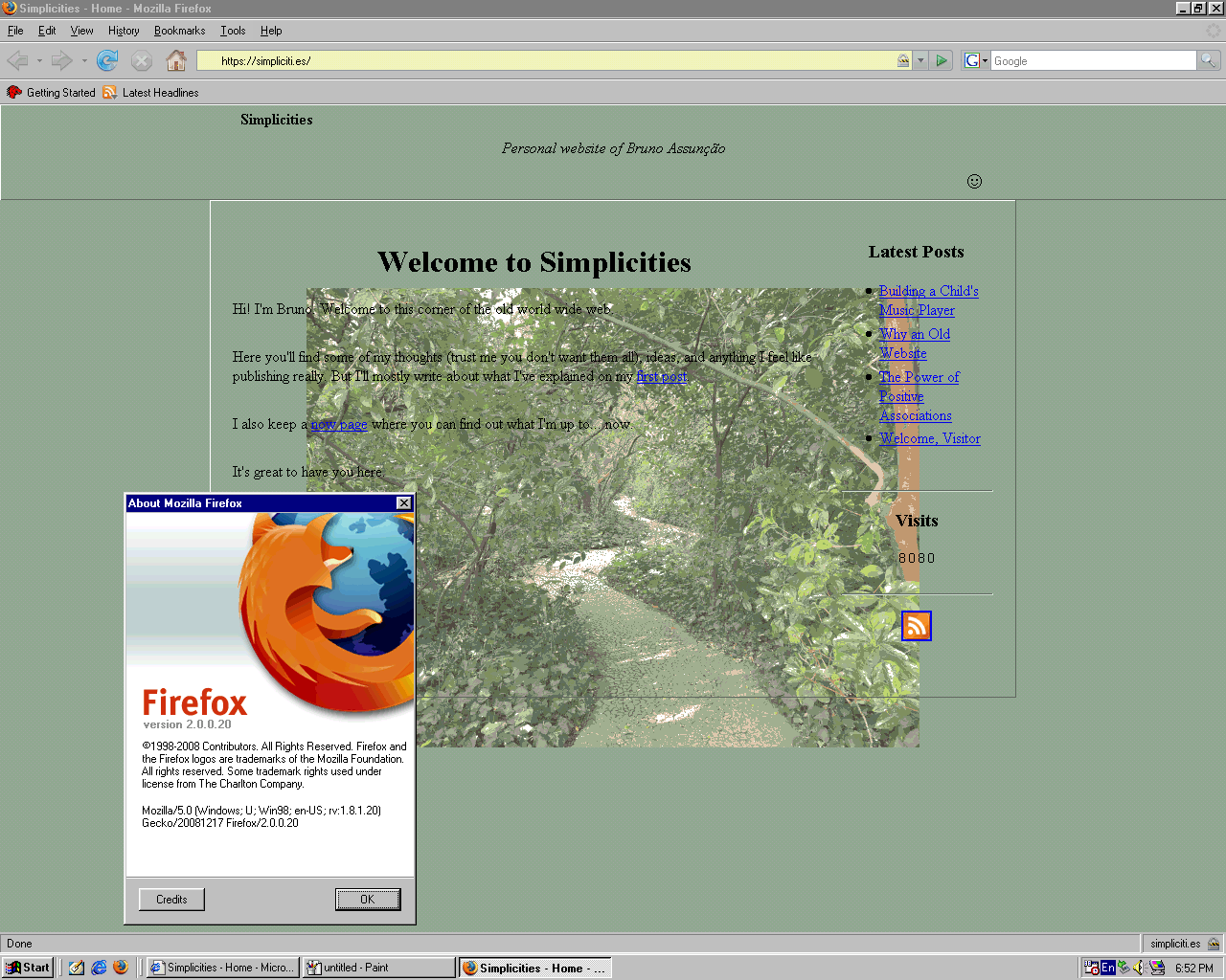 Simplicities on Firefox 2.0.0.20