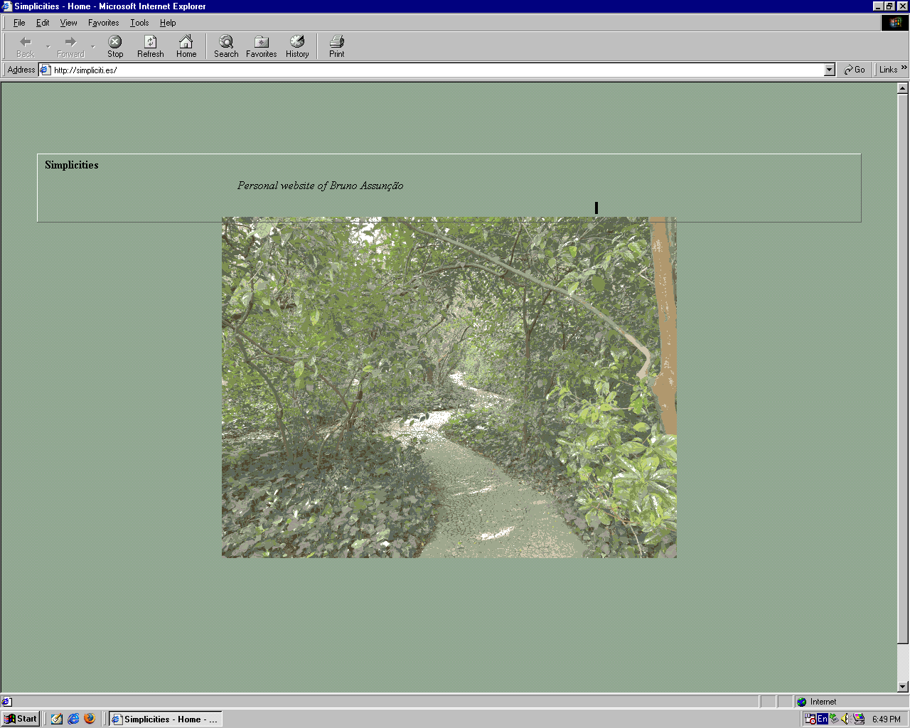 Simplicities on Internet Explorer 5.0